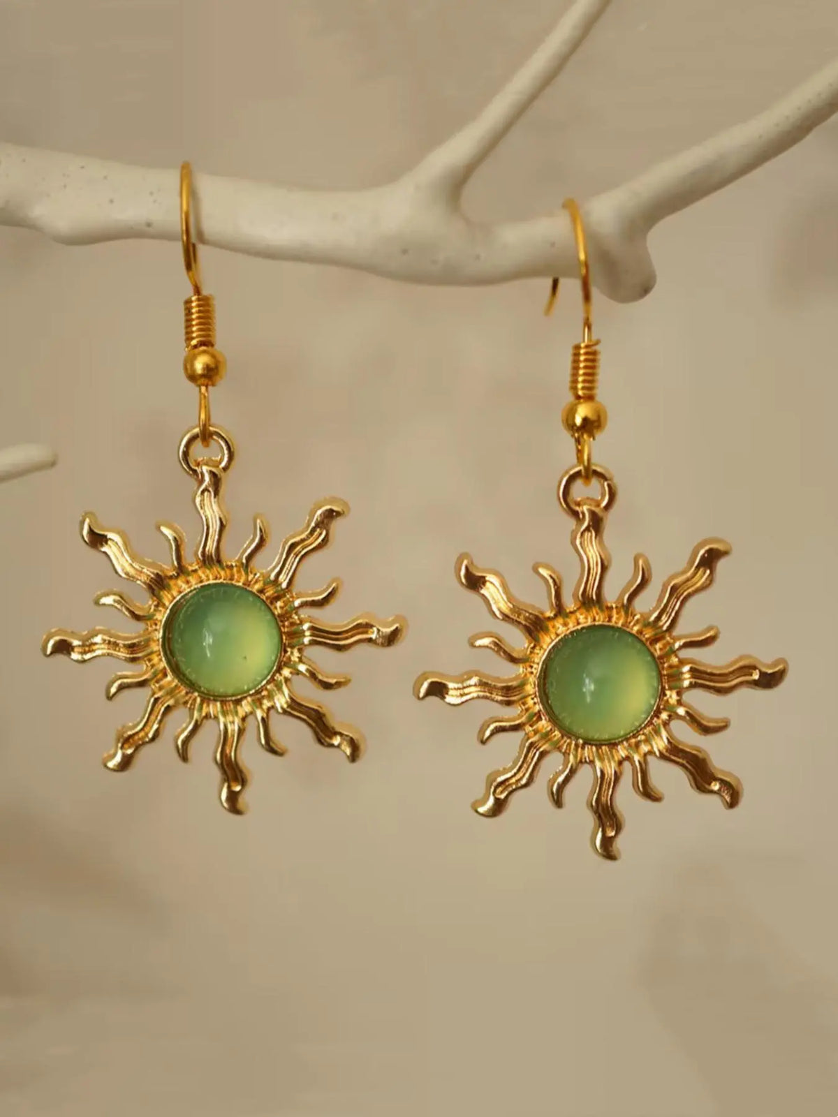 Sun Design Dangle Earrings, Dangling Earrings, Statement Earrings, Fashionable Jewelry for Women, Trendy All-match & Exquisite Jewelry for Birthday Gift, Trendy Fashionable Accessories