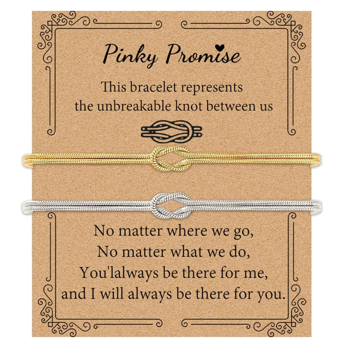 2pcs/set Love Knot Matching Bracelets for Couples - Matching BF and GF, Friendship-Themed Bracelets & Bangles, Men's Jewelry, Intimate Couple Gifts, GF Gift for Valentines Day, His And Hers,sohochic