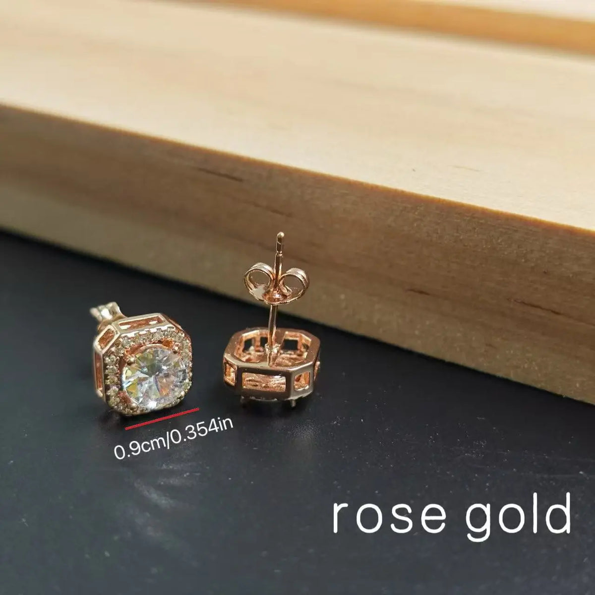 Women's Bling Sparkle Shine Ear Studs - Retro Look Round Zircon Starburst Rhinestone Jewelry, Unisex Fit Cool Costume Accessories, Holiday Gift Ready