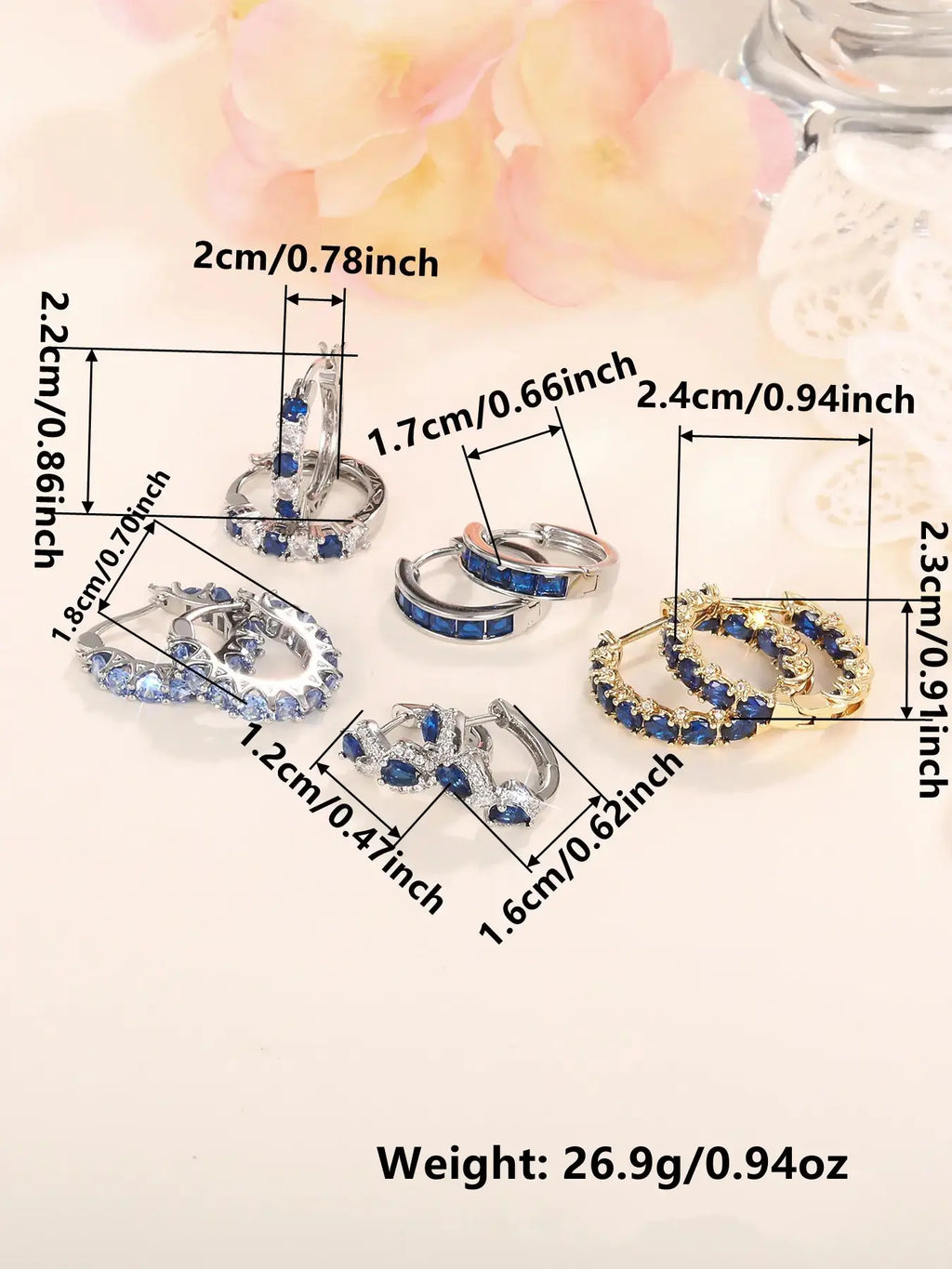 Women's Elegant Butterfly & Heart Design Hoop Earrings, Fashionable Exquisite Hoop Earrings, Trendy All-match Jewelry as Gift for Daily & Party Decor, Heart Shaped Earrings, Versatile Earrings, Earring Set, Ear Hoops