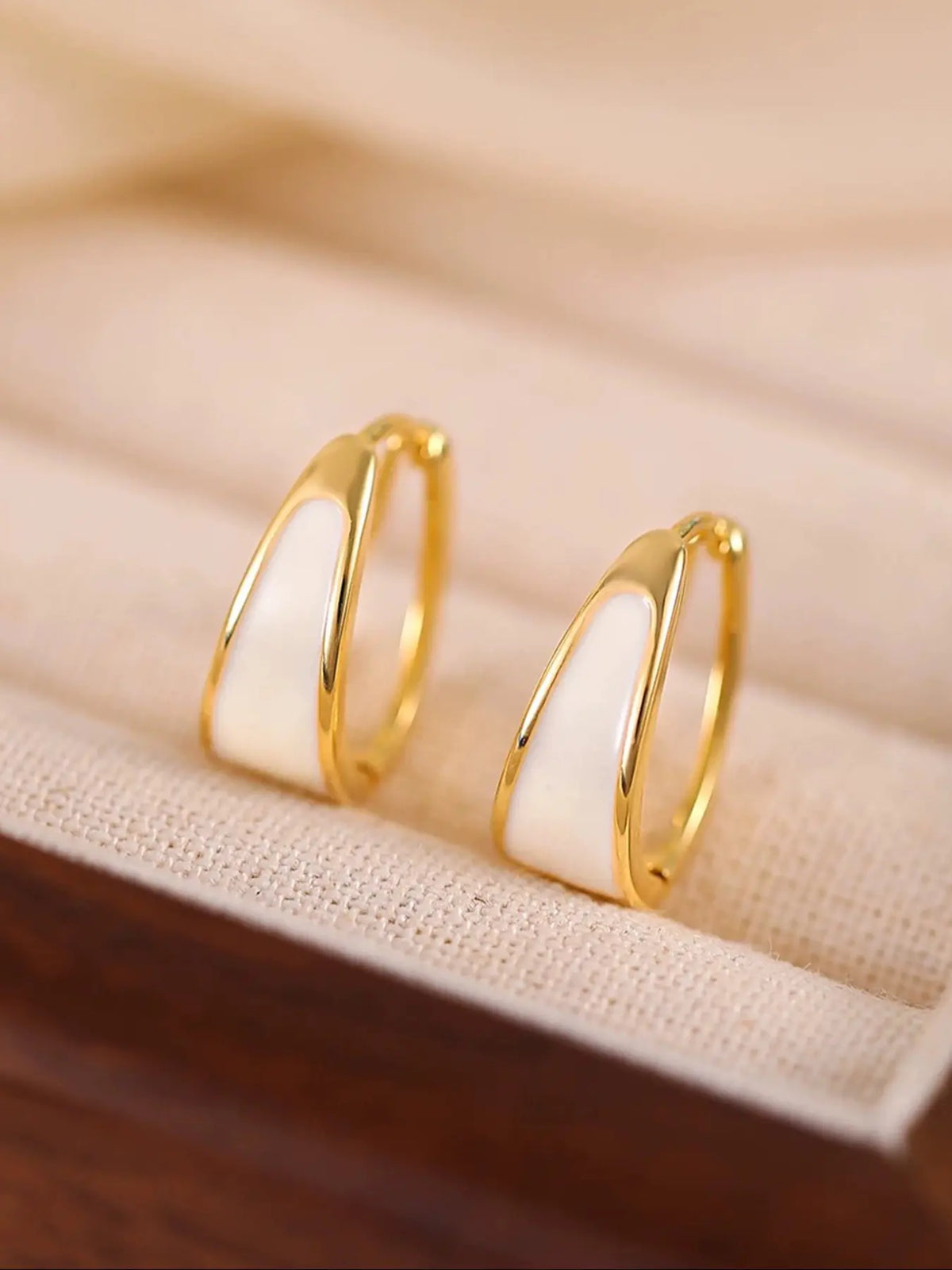 Elegant Geometric Fashion Earrings for Women, Small Size, Perfect for Parties & Daily Wear, Simple Luxury Design, Minimalist Hoop Earrings, Fashionable Jewelry Accessories, Ear Hoops
