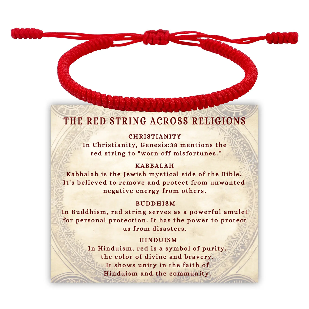 2-Pack TikTok Best-Selling Red String Bracelet, Hand-Woven Kabbalah Vajra Knot Design, Adjustable (6-9.5 in), Destiny Bracelet, Unisex Minimalist Fashion Jewelry, Giftable for Birthdays, Love & Friends,sohochic