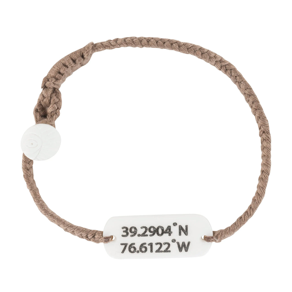 Wanderer Custom Coordinates Bracelet – Personalized Location Jewelry | Travel Sentimental Gift Handmade