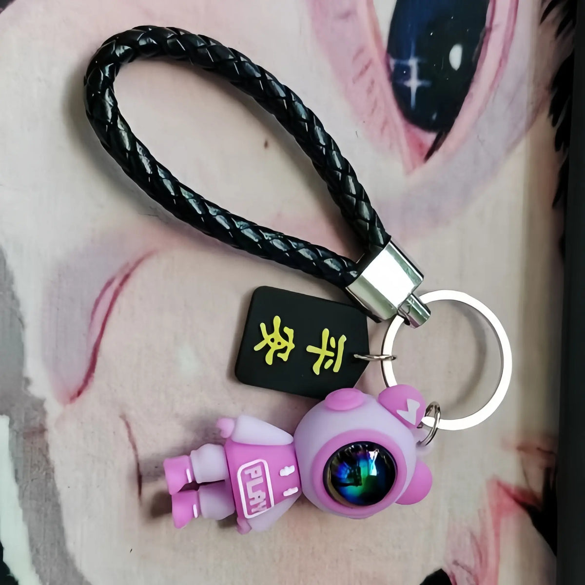 Astronaut-Design Keychain, Key Fob, Keychain Pendant, Cute Keychain for Car Keys, Cute & Stylish Car Keychain for Men & Women, Universal Car Interior Decoration Accessories, Keyrings