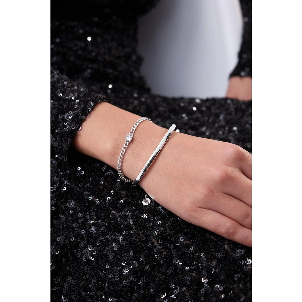 Simple Stacker Cuff Bangle Bracelet