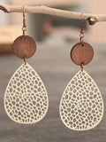 Women's Elegant Hollow out Water Drop Shape Dangle Earrings, 1 Pair Trendy Vintage Retro Dangle Earrings, Chic Gorgeous Bridesmaid Jewelry As Gift for Girlfriend
