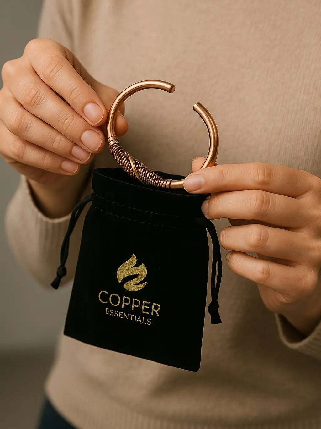 AFRICAN Pure Copper Bracelet - Handcrafted Textured Design for Unique Style and Durability