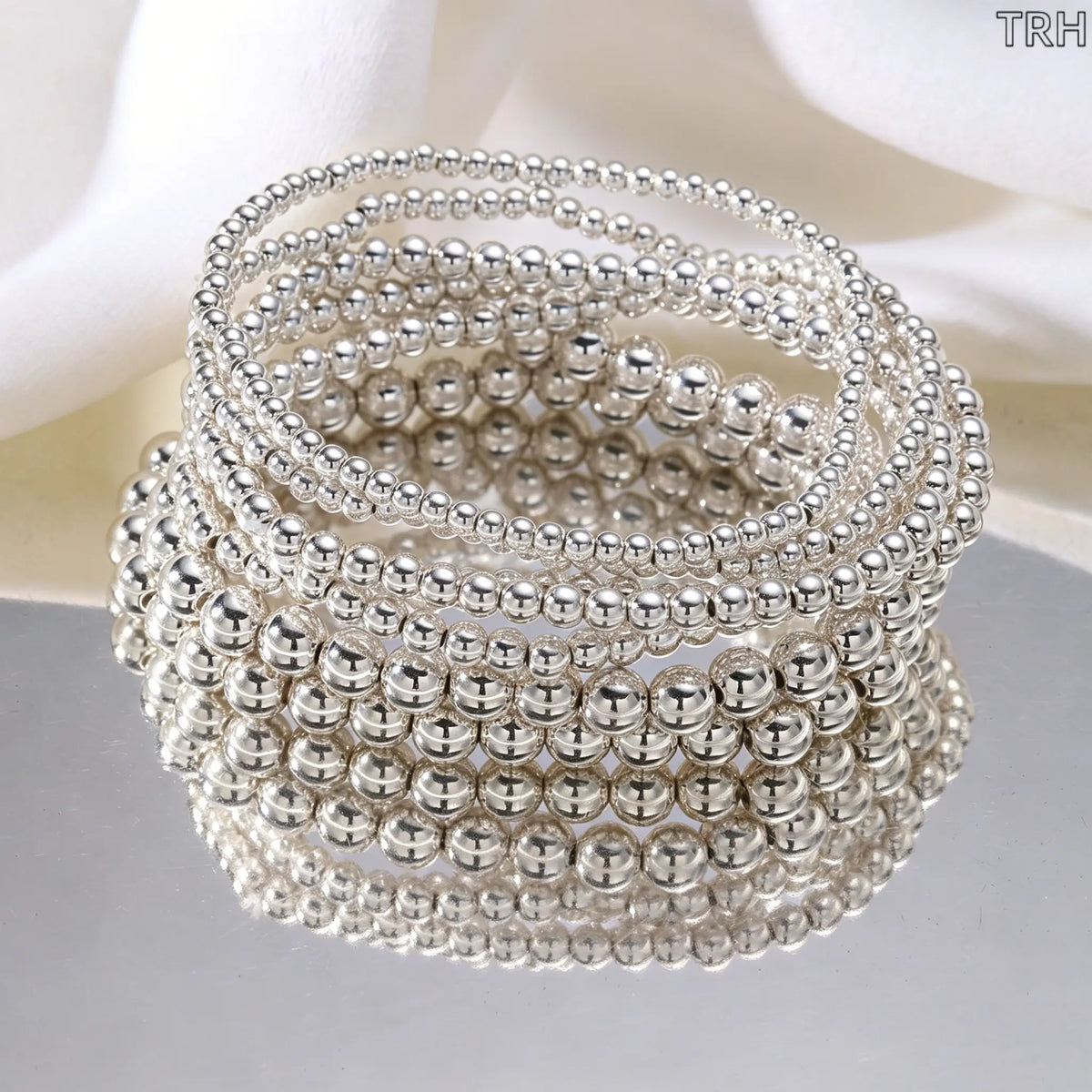 Women's 14Pcs Minimalist Gold-Toned Bangles Bracelets Set, Elastic Boho Stackable Beaded Mix Female Bracelets, Comfortable Stretch Costume Jewelry for Birthday,sohochic