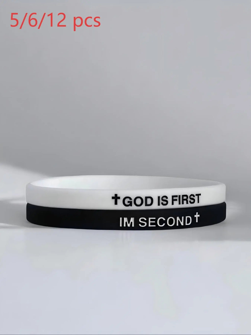 Christian Jesus Wristbands, Faith Prayer Bracelet, Bible Verse Bracelet, Inspirational God Is First Bracelet for Spiritual Strength, Stylish Religious Jewelry for Women & Men, Bracelets Stack