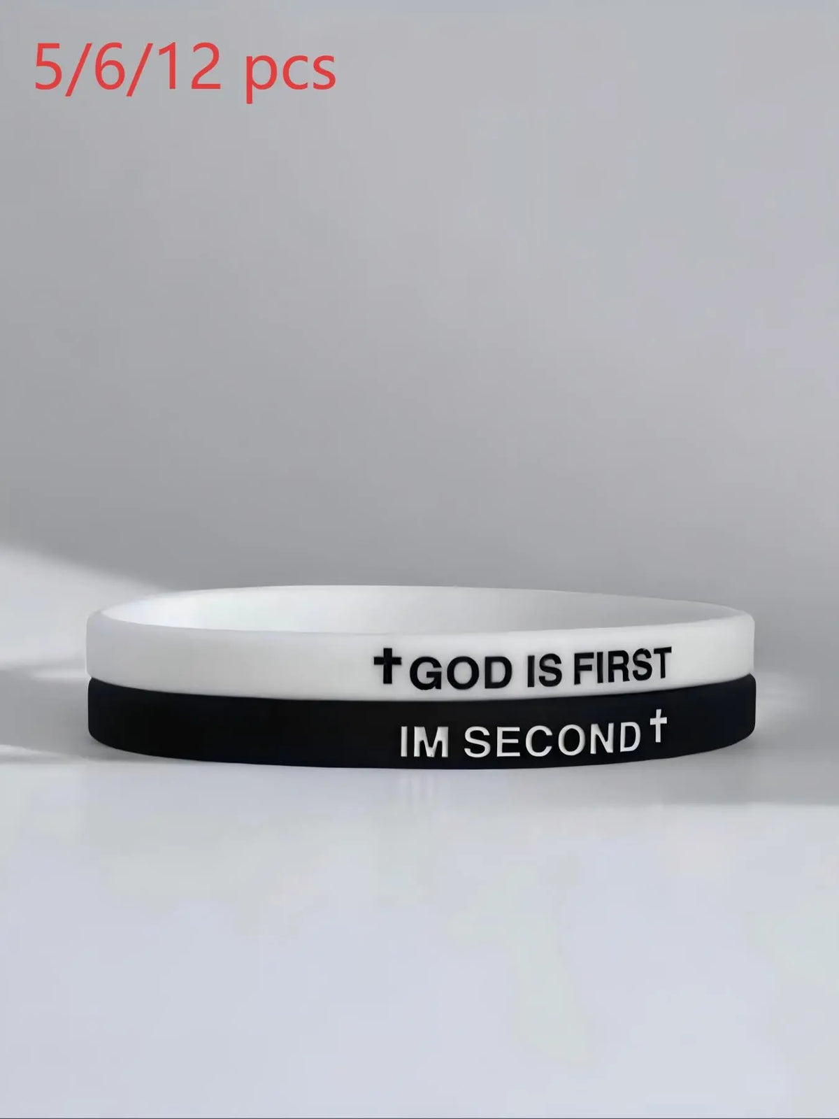 Christian Jesus Wristbands, Faith Prayer Bracelet, Bible Verse Bracelet, Inspirational God Is First Bracelet for Spiritual Strength, Stylish Religious Jewelry for Women & Men, Bracelets Stack