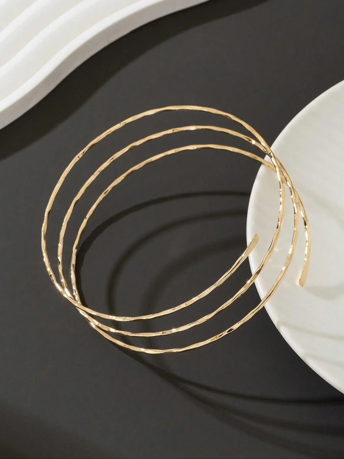 Women's Elegant Minimalist Plain Color Arm Cuff, Exquisite Trendy Arm Cuff, Chic Body Jewelry for Party & Daily Decor