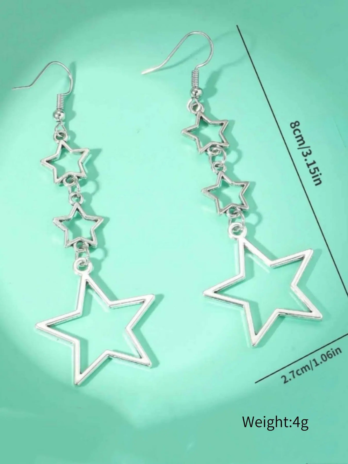 Vintage Star Design Earrings for Decorative, Fashionable Jewelry for Women & Girls, Trendy All-match & Exquisite Jewelry for Birthday Gift, Fashionable Jewelry Accessories, Chic Gorgeous Jewelry