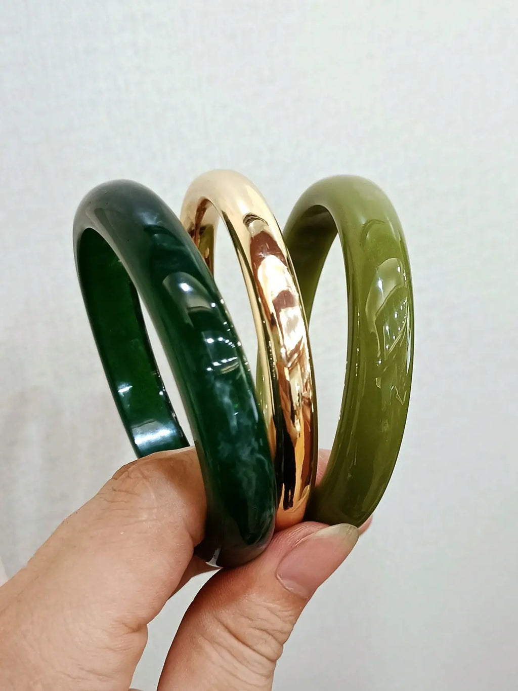 3-Piece Set Boho Geometric Resin Bracelets, Unisex Acrylic Alloy Stackable Bangle Bracelets Wristbands, Vintage Fashion Accessory for All Seasons, Bohemian Bracelet, Bracelet Sets