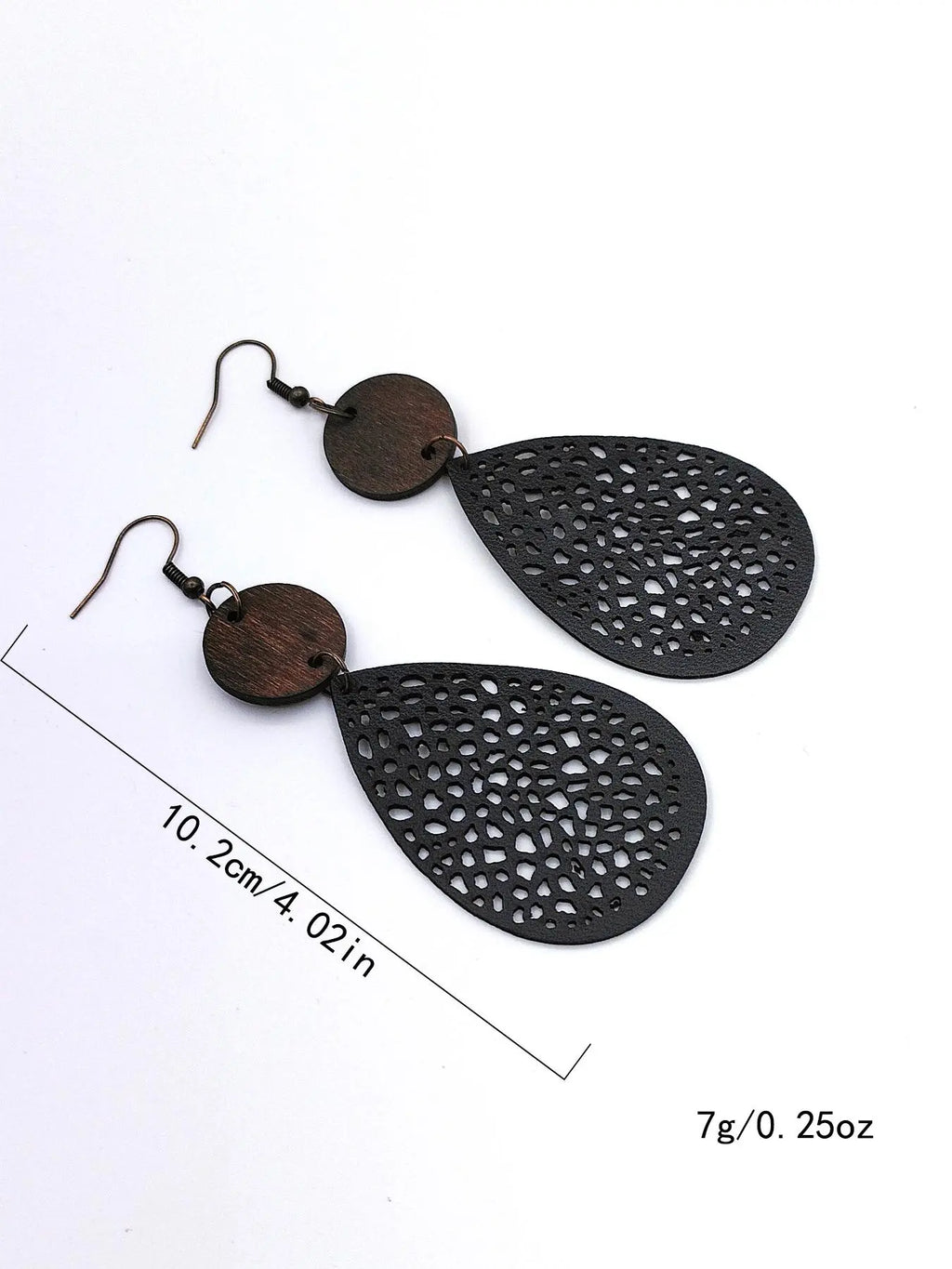 Women's Elegant Hollow out Water Drop Shape Dangle Earrings, 1 Pair Trendy Vintage Retro Dangle Earrings, Chic Gorgeous Bridesmaid Jewelry As Gift for Girlfriend