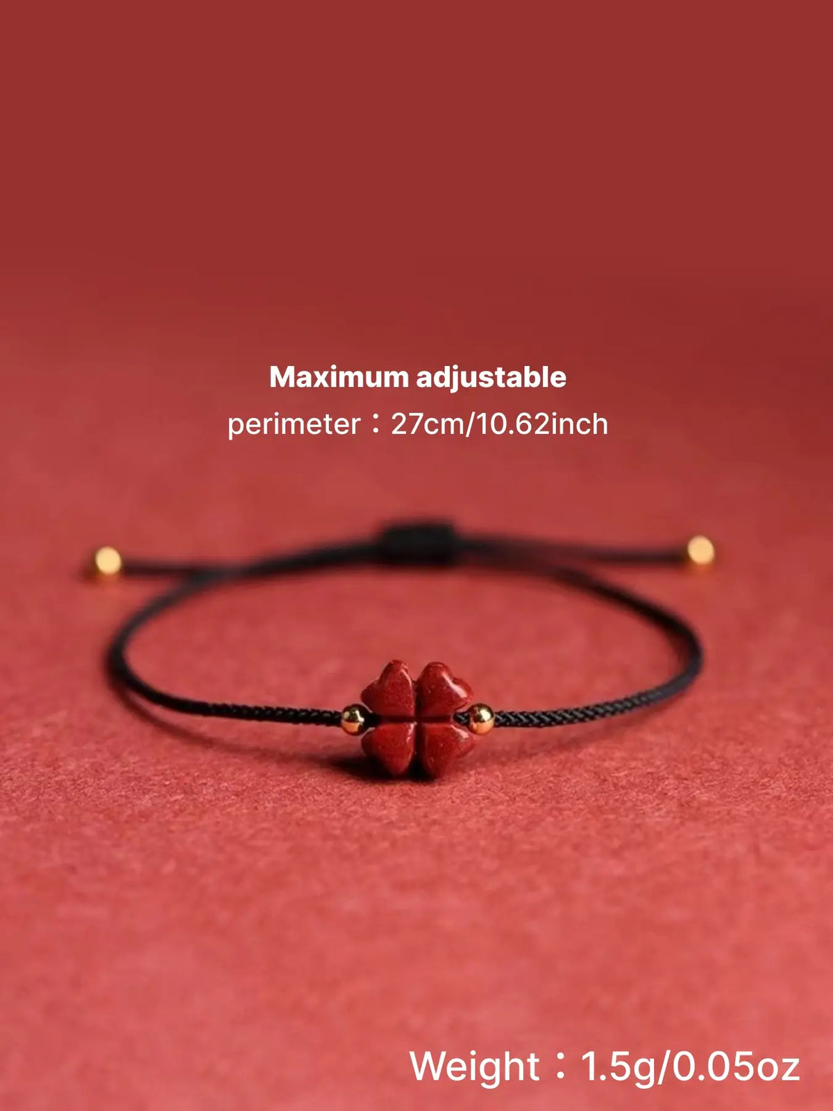 The four leaf clover rope bracelet is hand woven with lucky grass hand rope, Braided Bracelet, Bohemian Bracelet, suitable for daily wear, vacation and dating occasions, and is also a surprising and exquisite small gift.