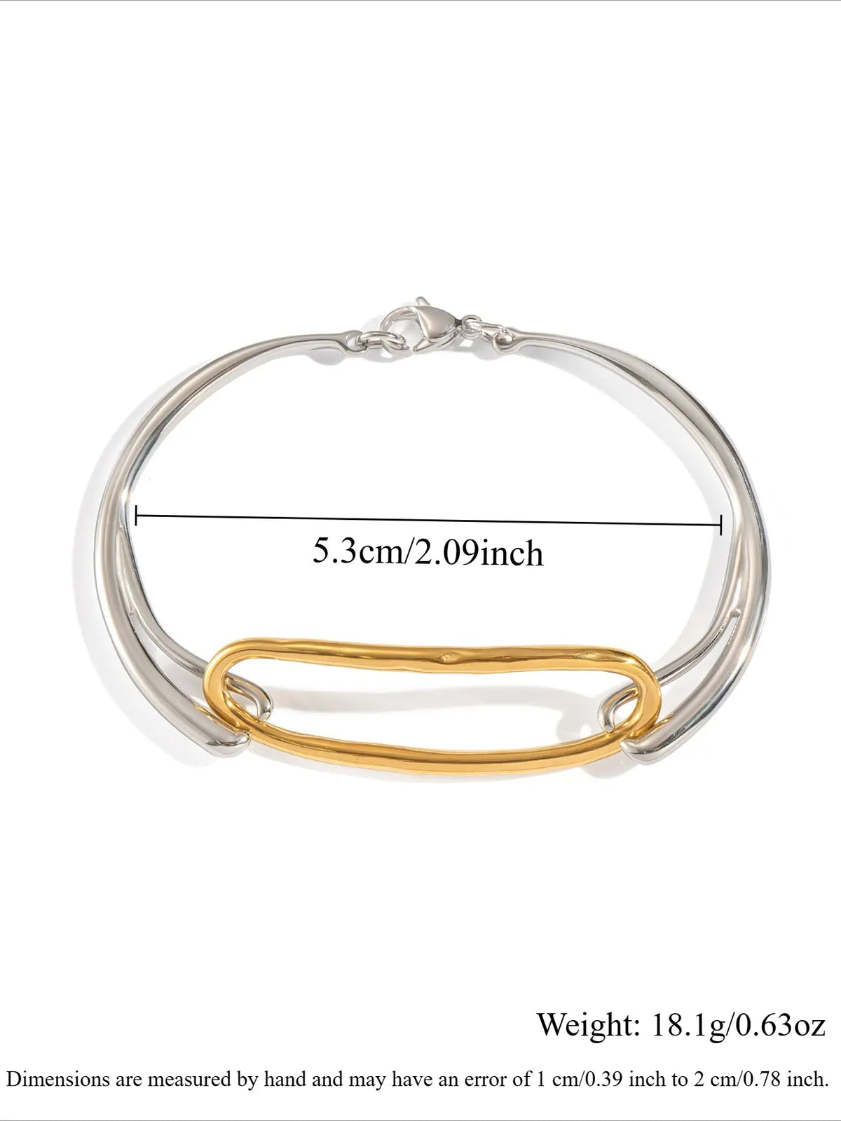Women's Geometric Hand Bracelet, Elegant Minimalist Bangle, Exquisite Bracelet, Stainless Steel Material, Casual Style Design, All-Season Accessory, Plain Pattern Type, Fashionable Bracelet, Casual Trendy Jewelry, Hand Chain, Bangle Bracelets