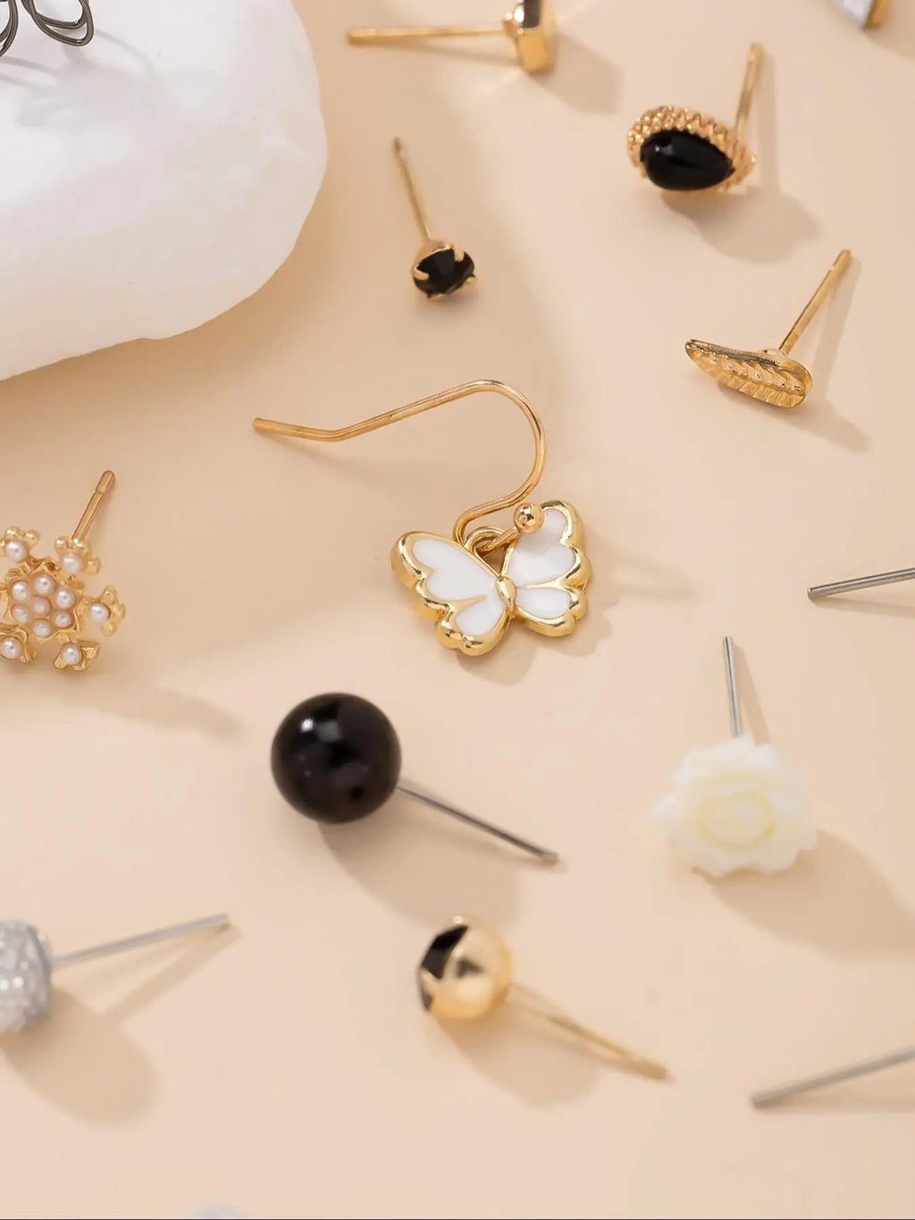Cute Fashion Simple Casual Earrings Set, Heart & Flower & Star Design Earrings, Fashion Jewelry for Party, Daily Clothing Decor, Trendy All-match & Exquisite Jewelry for Gift
