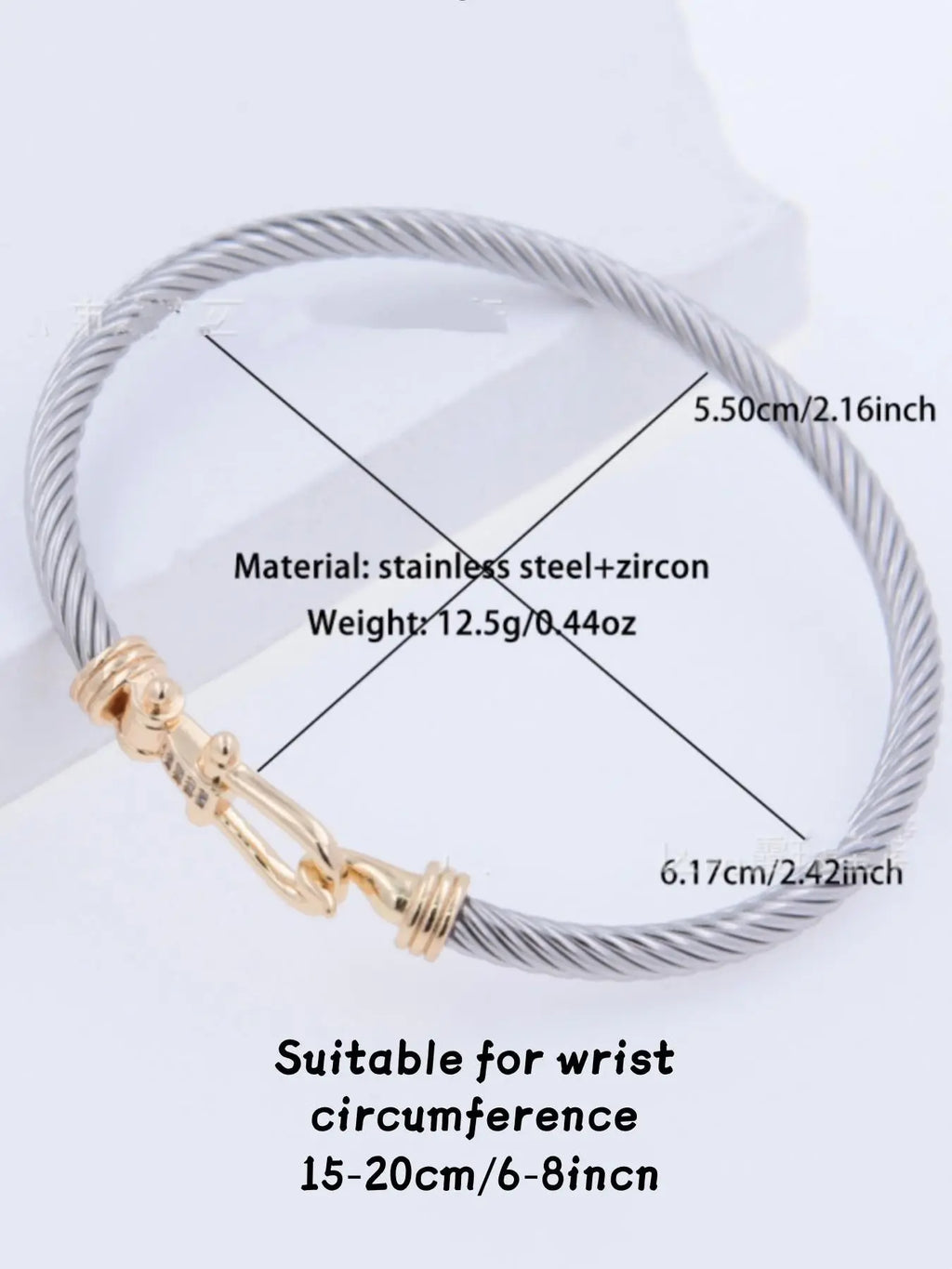 Adjustable Stainless Steel Bracelet, Dual-Tone and Silver Color Design, Punk/goth Style, Ideal for Daily Wear, Perfect Gift, Adjustable Link Bracelet, Jewelry Bracelets
