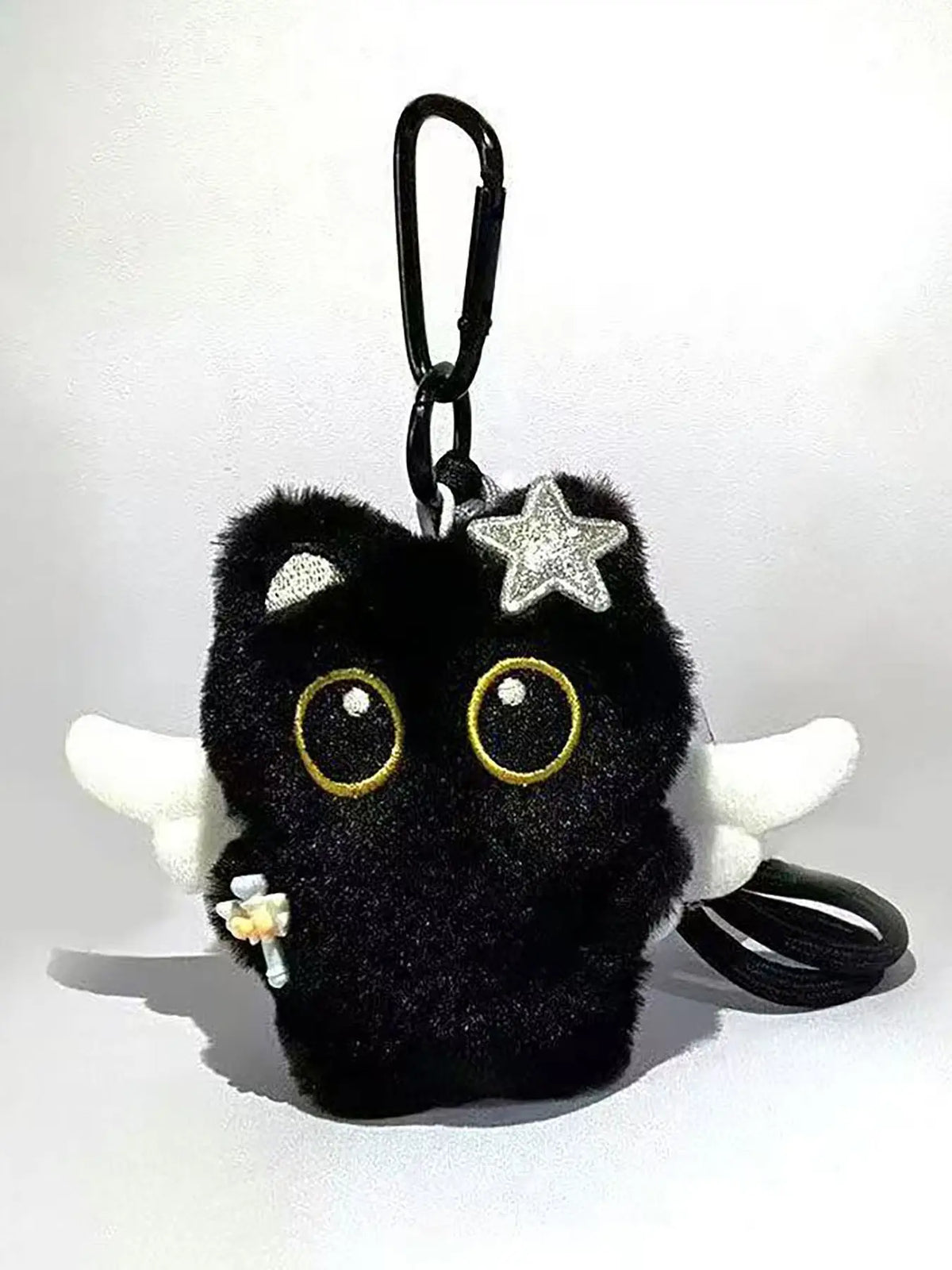 Cute Cat Design Keychain, Punk Style Plush Keychain for Women & Men, Fashion Accessories for Daily Use, Trendy All-match & Exquisite Keychain for Birthday Gift