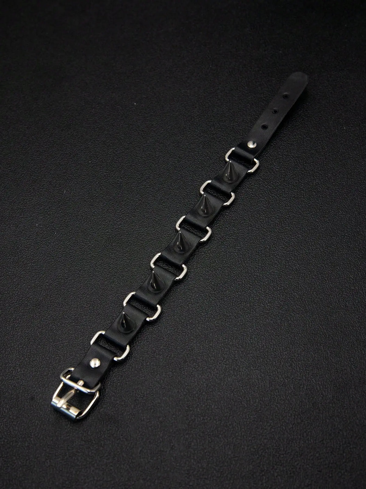 Punk Style Leather Bracelet, Adjustable Length, Rivet Design, Skull Element, Star Pattern, Daily Wear, Holiday Gift for Boyfriend Girlfriend, Fashion Bracelets, Punk Style Jewelry, Fashionable Bracelet