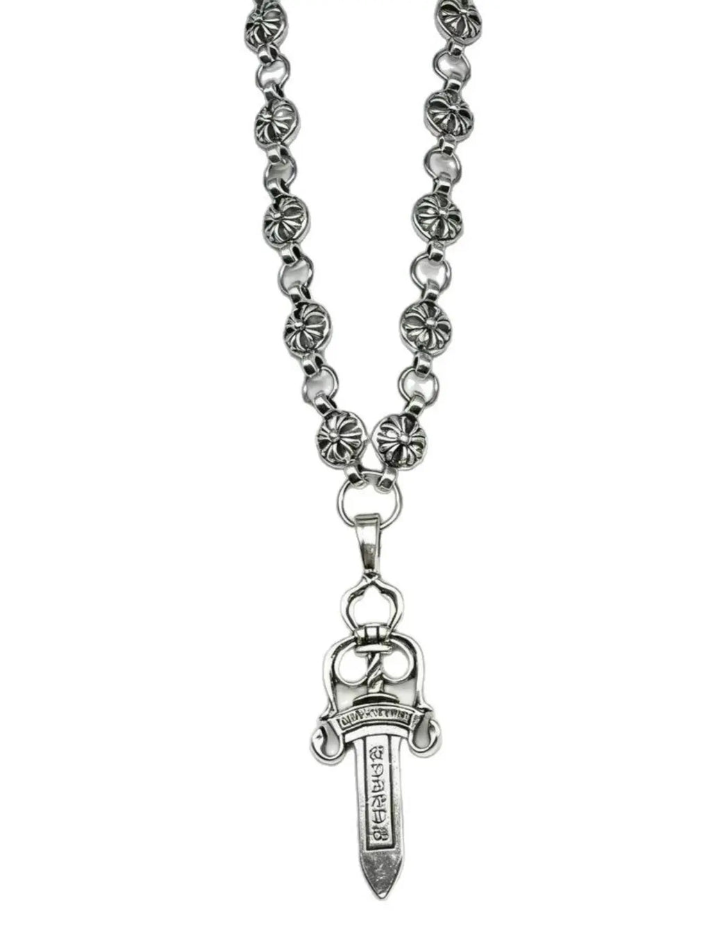 2-Piece Set Retro Unisex Gothic Layered Cross Necklace, Punk Sword Pendant, Ideal Gift for Men and Women, All-Season Accessory, Grunge Cross Necklace, Alloy Necklace, Cross Chain Design
