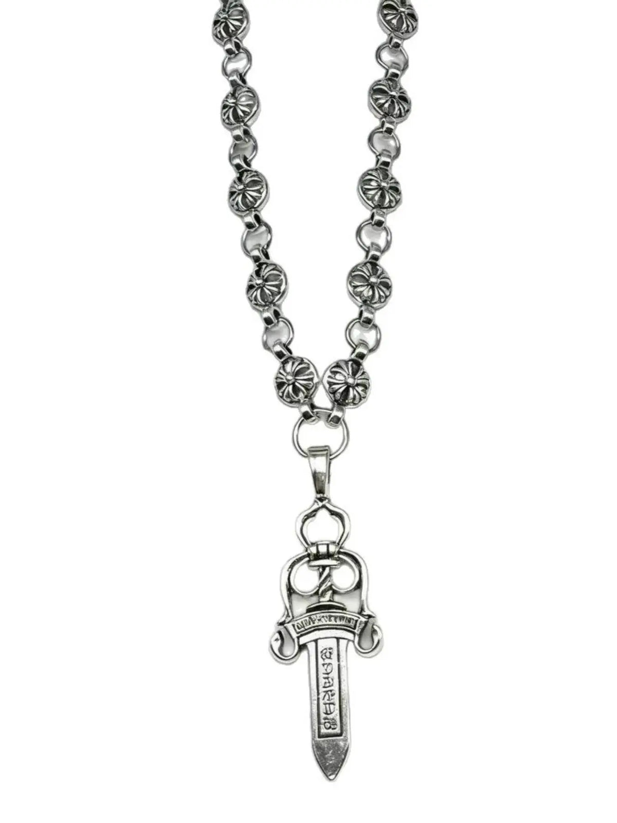 2-Piece Set Retro Unisex Gothic Layered Cross Necklace, Punk Sword Pendant, Ideal Gift for Men and Women, All-Season Accessory, Grunge Cross Necklace, Alloy Necklace, Cross Chain Design
