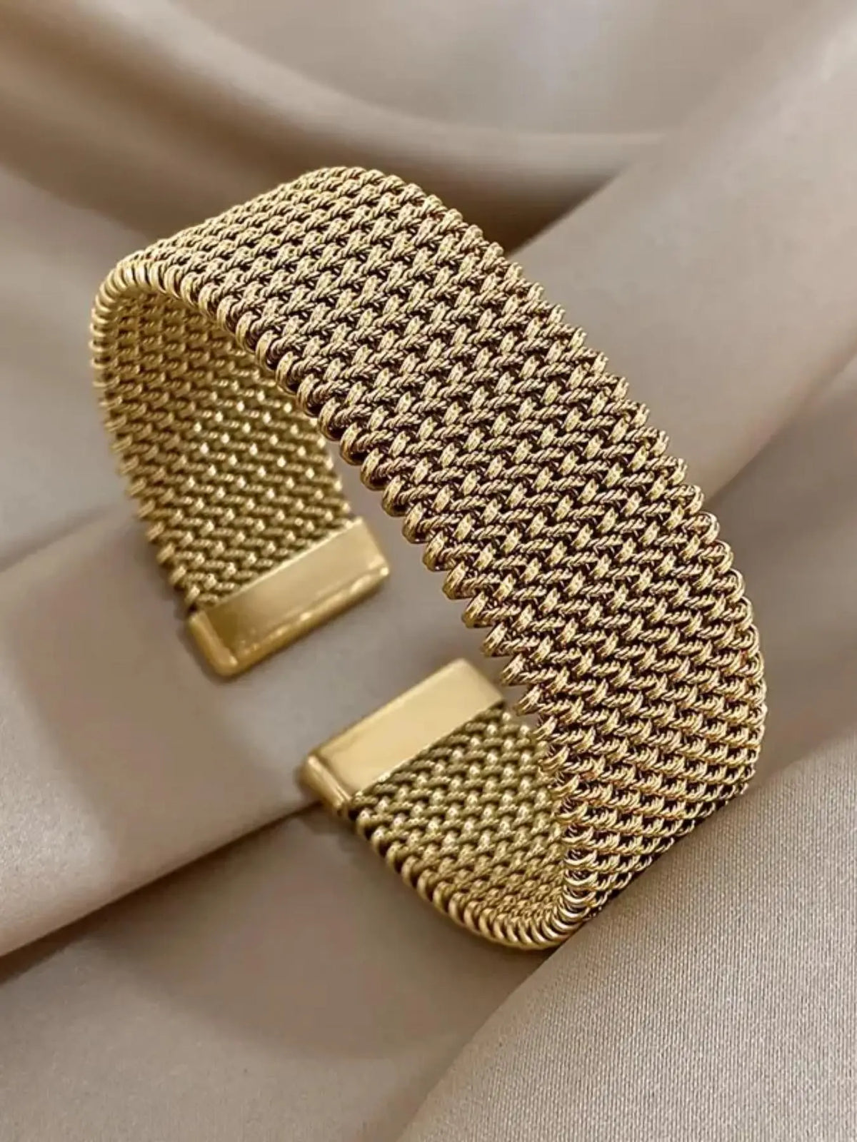 Vintage Stainless Steel Mesh Bracelet, Metal Bracelet, Elegant Jewelry Bracelet, Fashionable Jewelry for Women & Men, Trendy Versatile & Exquisite Jewelry for Birthday Gift, High-Quality Bracelet