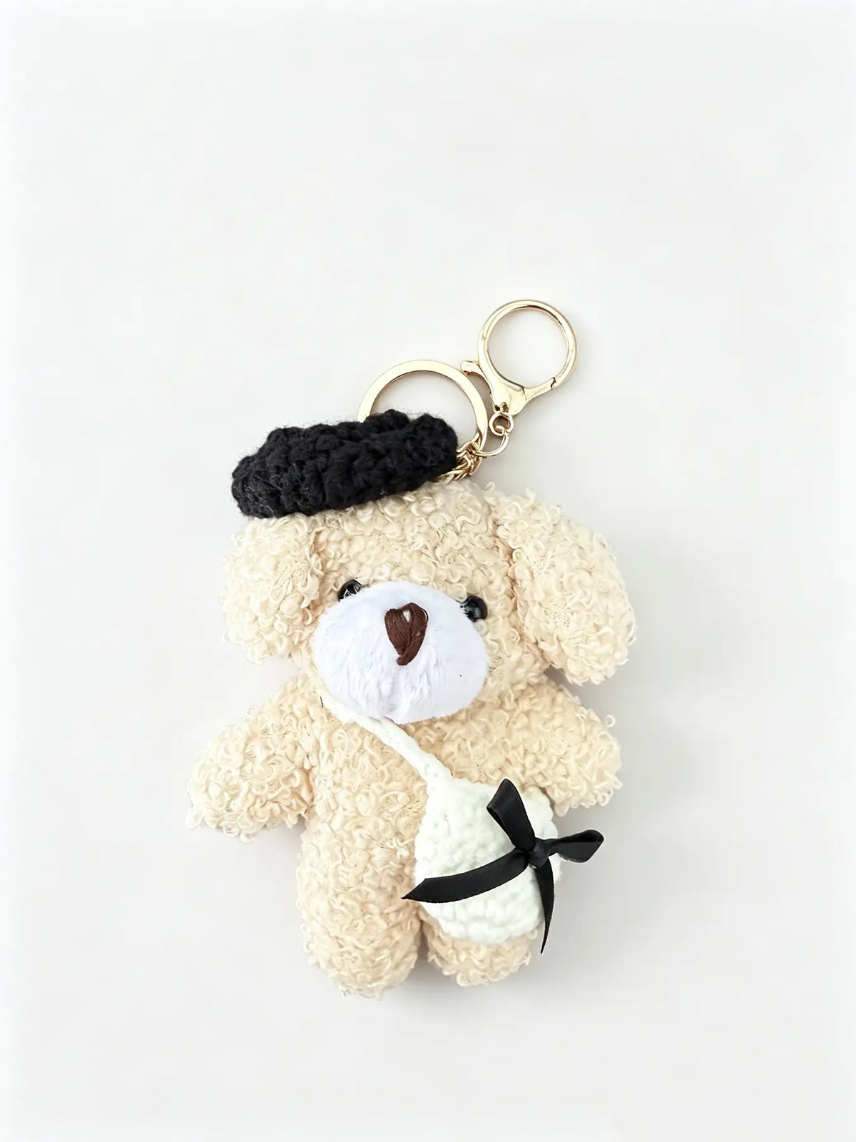 Cute Cat Design Keychain, Punk Style Plush Keychain for Women & Men, Fashion Accessories for Daily Use, Trendy All-match & Exquisite Keychain for Birthday Gift