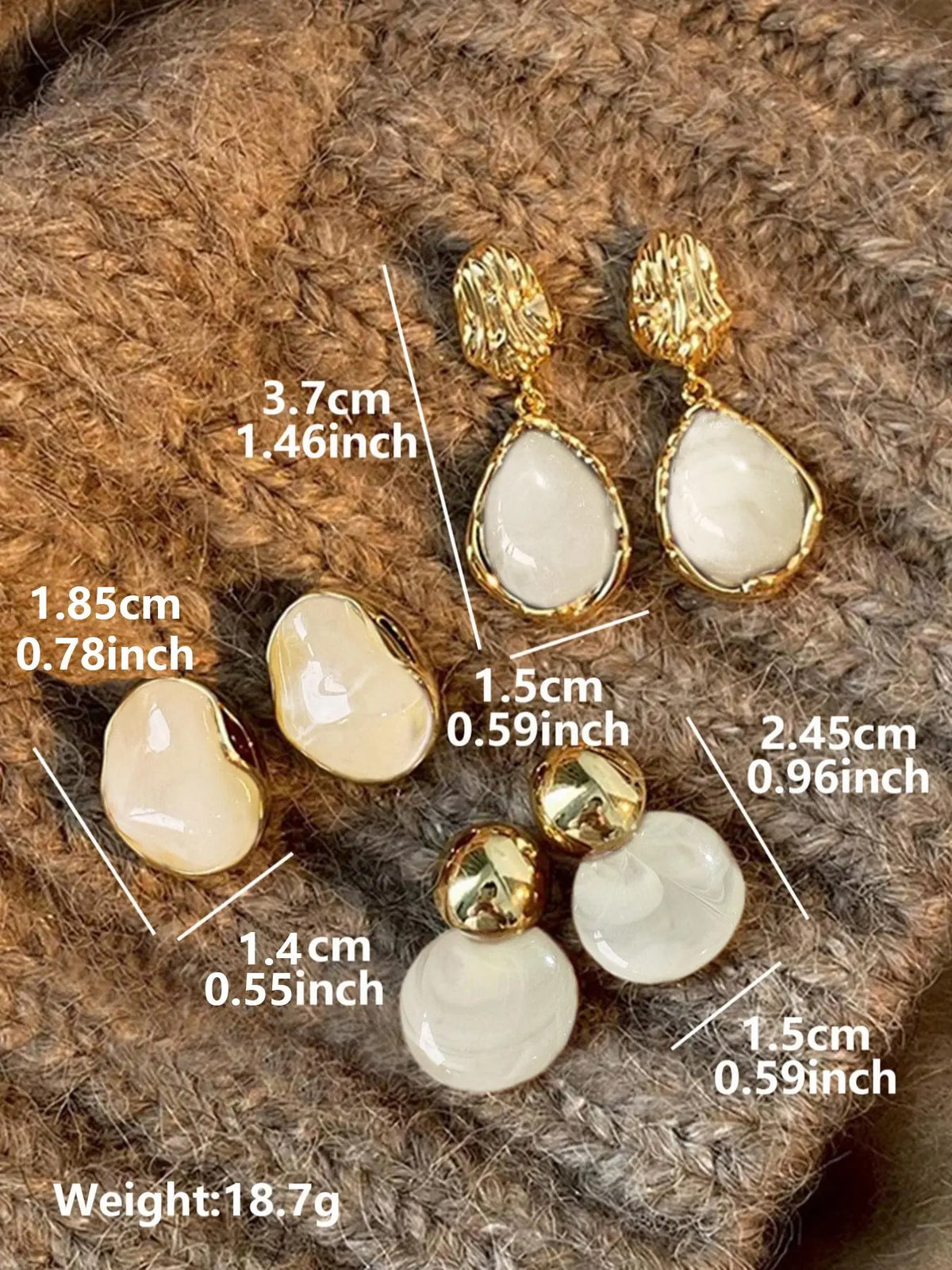 Vintage Elegant Earrings Set, Fashion Jewelry for Party, Daily Clothing Decor, Trendy All-match & Exquisite Jewelry for Birthday Gift, High Quality Earrings, Good Earrings, Earring Stacking Set