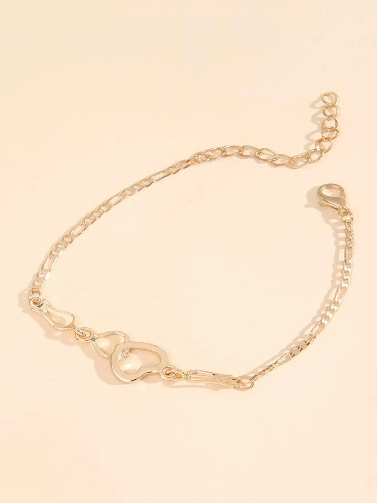 Mother's Day Gift Fashion Rhinestone Decorated Heart Design Charm Bracelet, Artificial Zircon Bracelet, Fashionable Bracelet, Beautiful Bracelets, Fashion Jewelry for Party & Daily Decor, Trendy All-match Jewelry for Birthday Gift